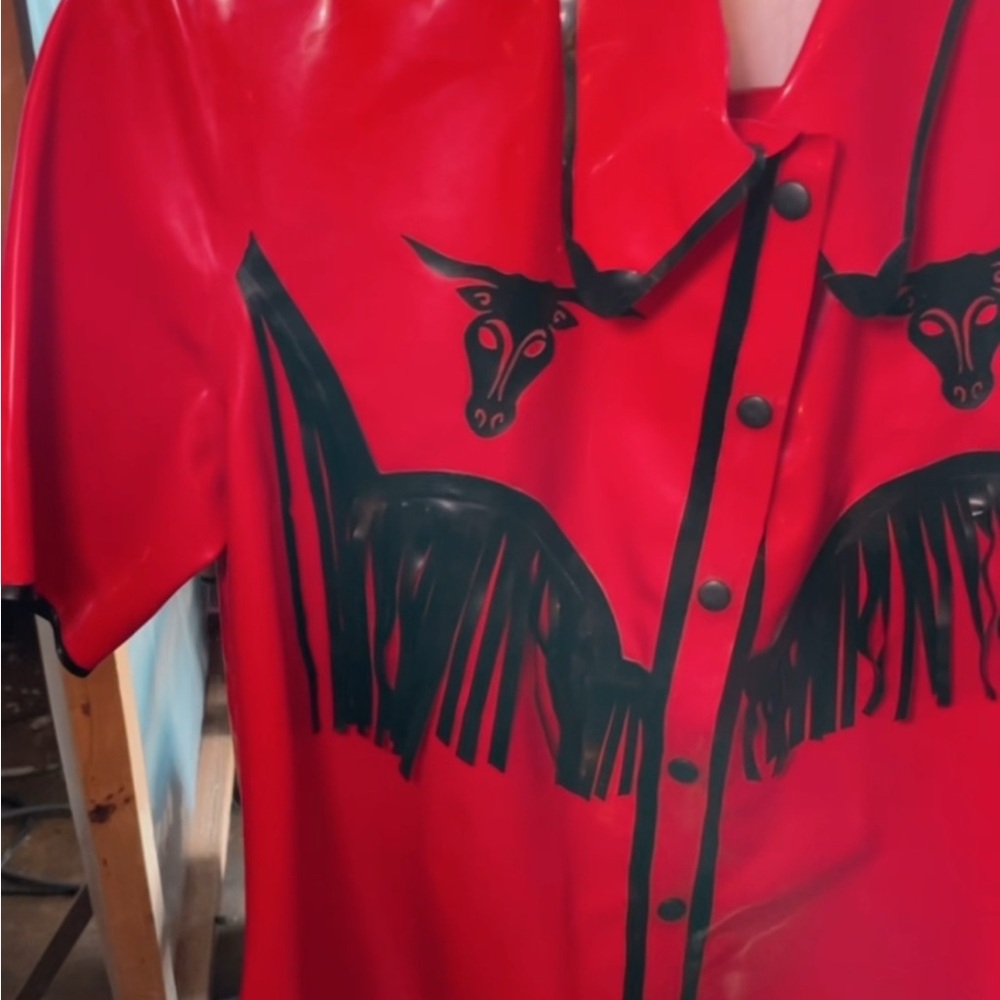 Latex western shirt